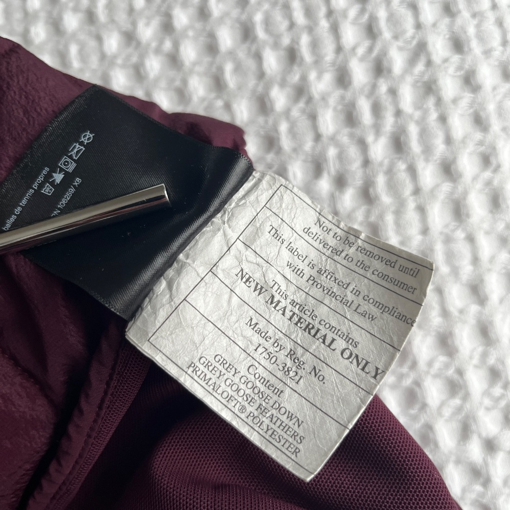 Lululemon Down For It All Goose Down Vest Dark Adobe Red 700 Fill - Picture 7 of 8